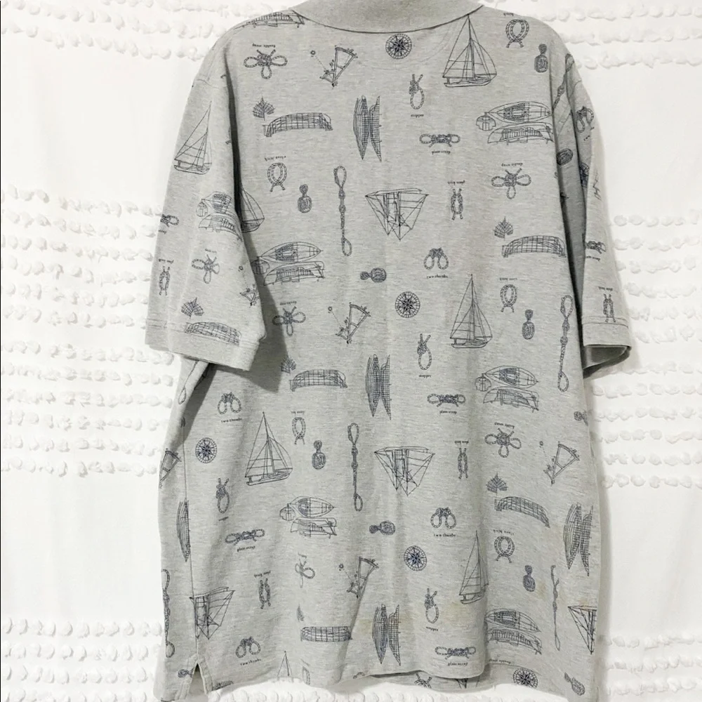 Lands End sailboat polo shirt extra large xl